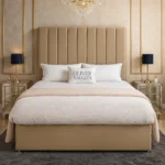 Panel Divan Bed - Beige