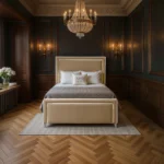 The Elan Upholstered Bed - Beige