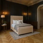 The Elan Upholstered Bed - Beige - Image 2