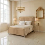 Elizabeth Panel Bed - Beige - Image 2