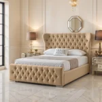 Oxford Wing Bed - Beige - Image 2