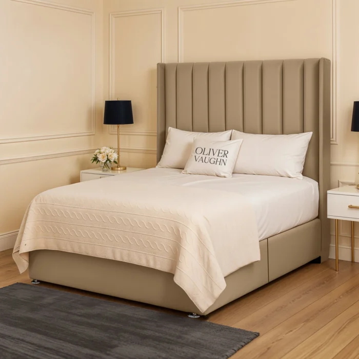Chelsea Divan Bed - Beige - Image 2