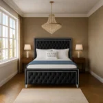 Sofia Chrome Bed - Black