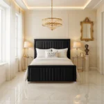 Elizabeth Panel Bed - Black