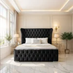 Oxford Wing Bed - Black