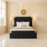 Roll-Top Upholstered - Black