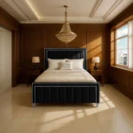 Hilton Panel Bed - Black