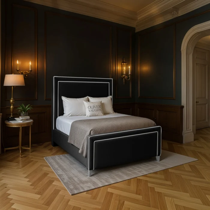 The Elan Upholstered Bed - Black - Image 2