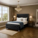 Sofia Chrome Bed - Black - Image 2