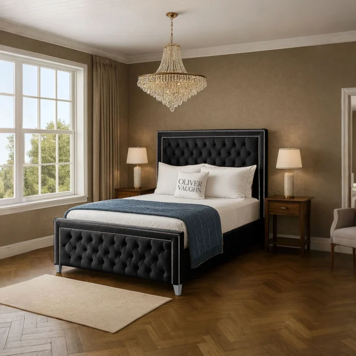 Sofia Chrome Bed - Black - Image 2