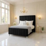 Elise Panel Bed - Black - Image 2