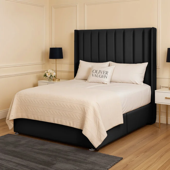 Chelsea Divan Bed - Black - Image 2