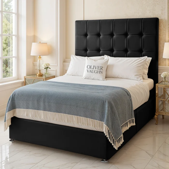 Cube Divan Bed - Black - Image 2