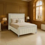 Hilton Panel Bed - Cream - Image 2