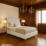 Chelsea Panel Bed - Cream - Image 2