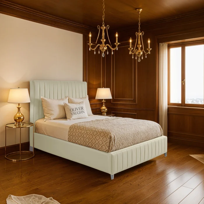 Chelsea Panel Bed - Cream - Image 2