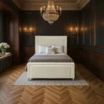 The Elan Upholstered Bed - Cream