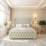 Oxford Wing Bed - Cream