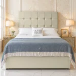 Cube Divan Bed - Cream