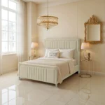 Elizabeth Panel Bed - Cream - Image 2