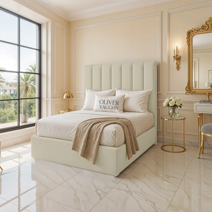 Roll-Top Upholstered - Cream - Image 2