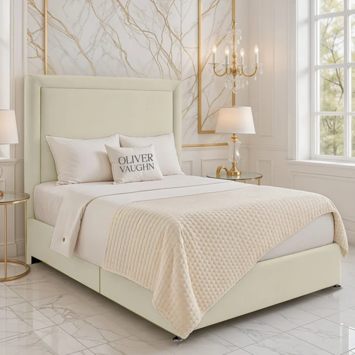 Hilton Divan Bed - Cream - Image 2
