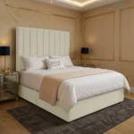 Panel Divan Bed - Cream - Image 2