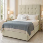 Cube Divan Bed - Cream - Image 2