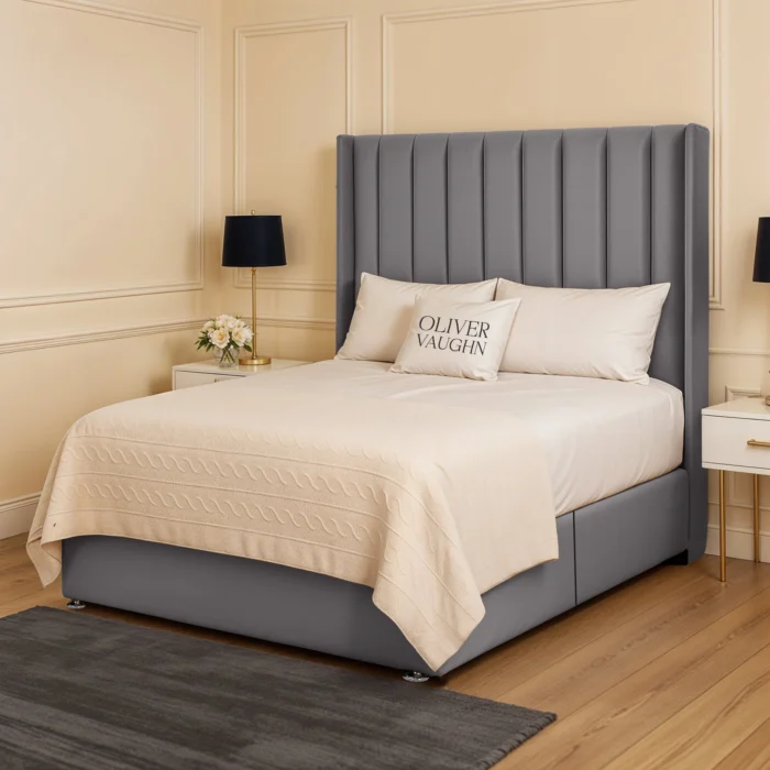 Chelsea Divan Bed - Grey - Image 2