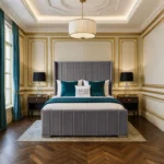 Wing Panel Bed - Grey