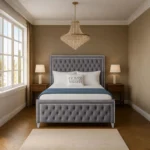 Sofia Chrome Bed - Grey