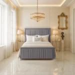 Elizabeth Panel Bed - Grey
