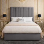 Panel Divan Bed - Grey