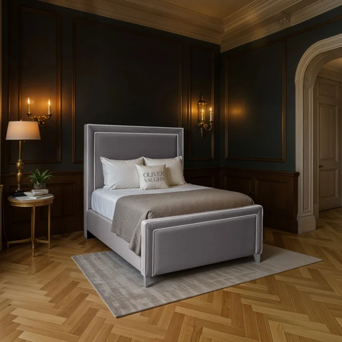 The Elan Upholstered Bed - Grey - Image 2