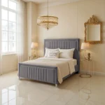 Elizabeth Panel Bed - Grey - Image 2