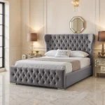 Oxford Wing Bed - Grey - Image 2