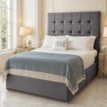Cube Divan Bed - Grey - Image 2
