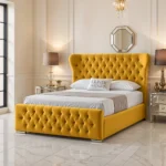 Oxford Wing Bed - Mustard - Image 2