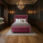 The Elan Upholstered Bed - Maroon