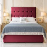 Cube Divan Bed - Maroon