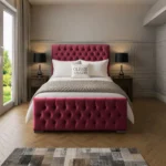 Florida Upholstered Bed - Maroon