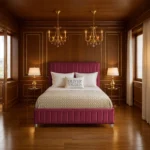 Chelsea Panel Bed - Maroon