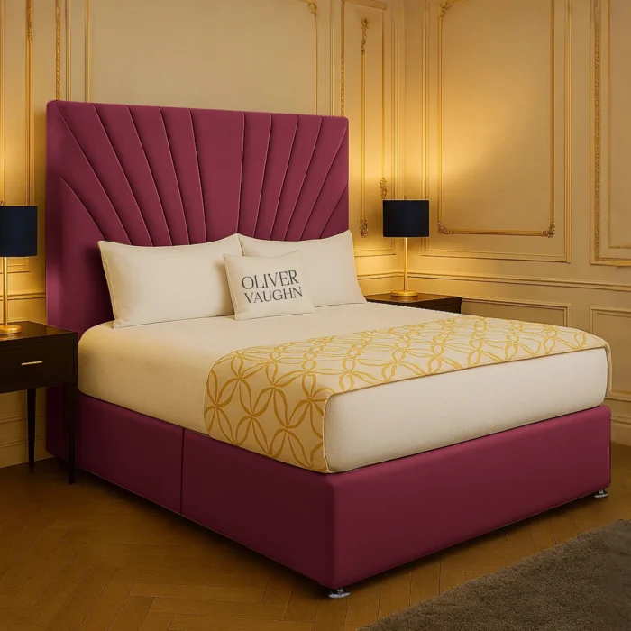 Sunshine Dvan Bed - Maroon - Image 2