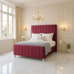 Elise Panel Bed - Maroon - Image 2