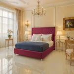 Hilton Sunrise Bed - Maroon - Image 2