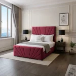 Diego Sunrise Bed - Maroon - Image 2