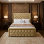 Hilton Chesterfield Bed - Mink