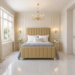 Elise Panel Bed - Mink