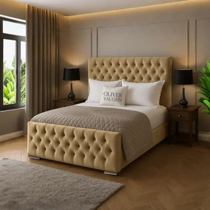 Florida Upholstered Bed - Mink - Image 2