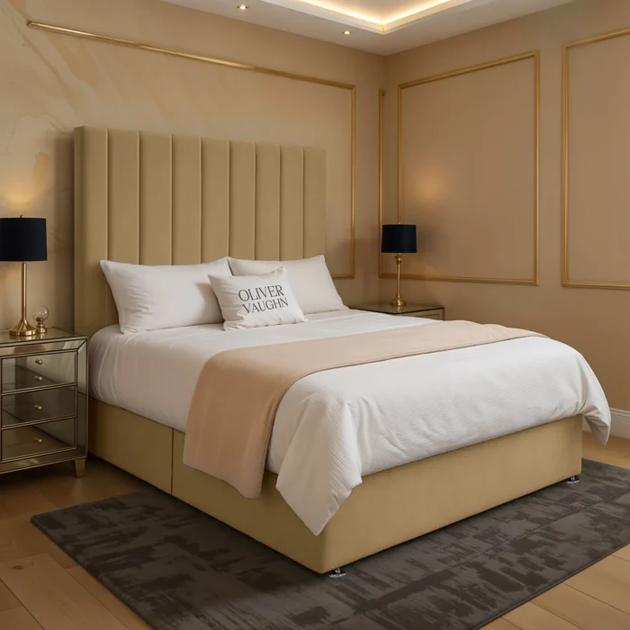 Panel Divan Bed - Mink - Image 2